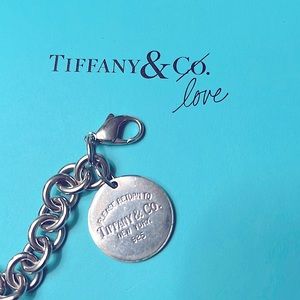 Authentic Vintage Tiffany & Co. Rare Return To Tiffany Circle Tag Charm Bracelet